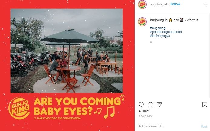 Sempat Disangka Kedai Burger, Ternyata Ada Warung Burjo Kekinian di Yogya. (Instagram/@burjoking.id)