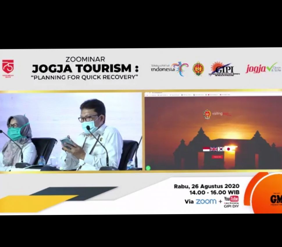 Zoominar Jogja Tourism: Planning For Quick Recovery. (Zoom)