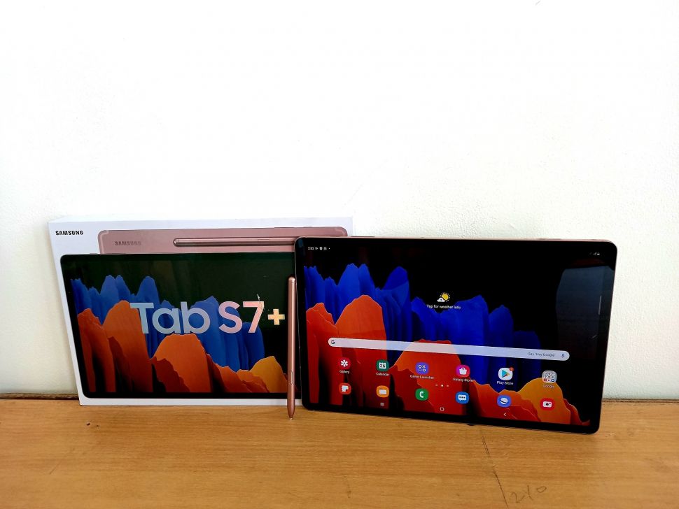 Samsung Galaxy Tab S7 dan Tab S7+ diperkenalkan di Jakarta, Rabu (26/8/2020). [Suara.com/Tivan Rahmat]