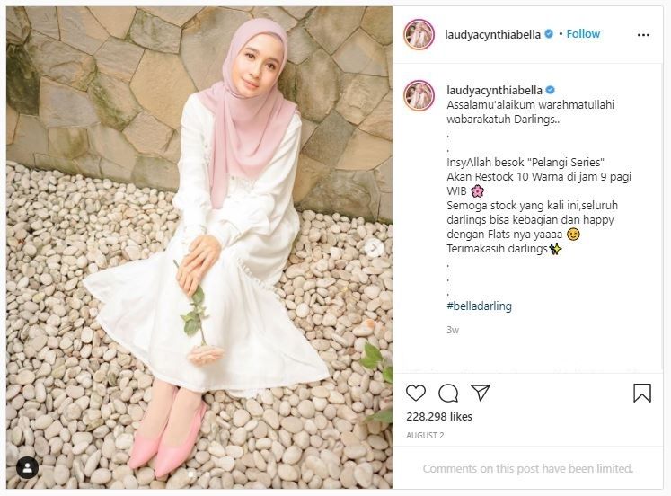 Inspirasi Hijab Laudya Cynthia Bella (instagram.com/laudyacynthiabella)