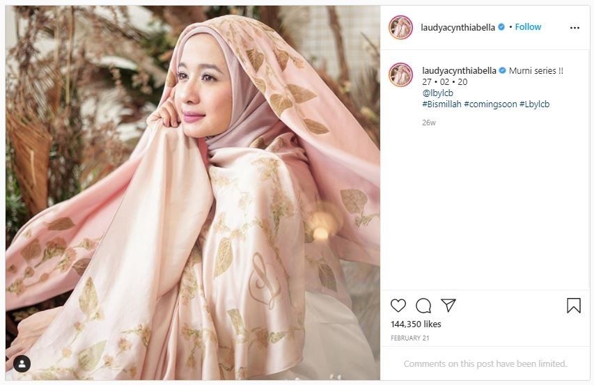 Inspirasi Hijab Laudya Cynthia Bella (instagram.com/laudyacynthiabella)