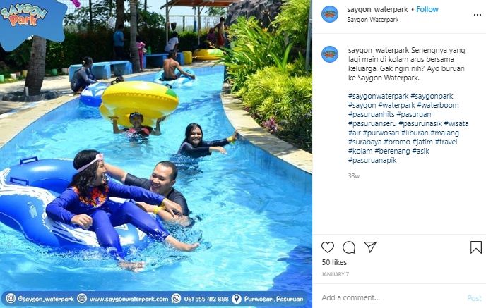 Menilik Saygon Waterpark, Taman Rekreasi Super Seru Milik Inul Daratista. (Instagram/@saygon_waterpark)