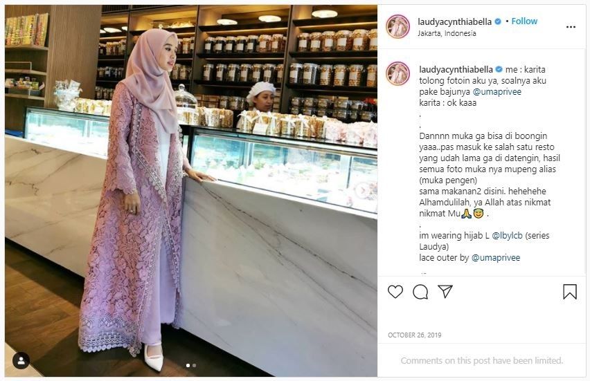 Inspirasi Hijab Laudya Cynthia Bella (instagram.com/laudyacynthiabella)