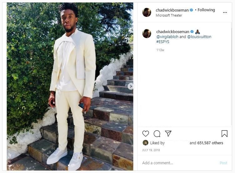 Mengenang Gaya Fashion Chadwick Boseman (instagram.com/chadwickboseman)