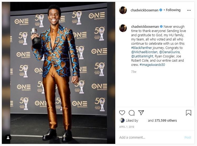 Mengenang Gaya Fashion Chadwick Boseman (instagram.com/chadwickboseman)