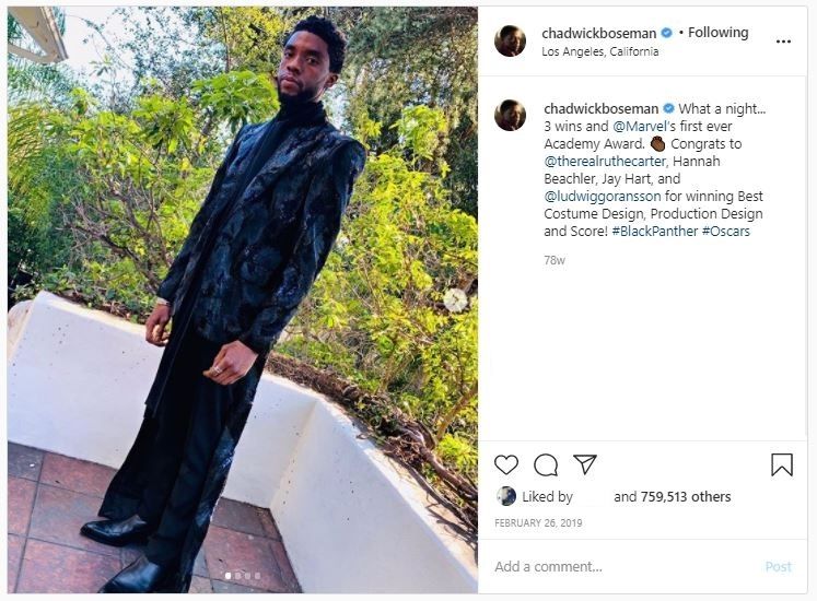 Mengenang Gaya Fashion Chadwick Boseman (instagram.com/chadwickboseman)