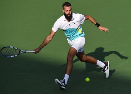 Petenis Prancis Benoit Paire berlaga di Free Tennis Championship yang berlangsung di Uni Emirat Arab pada Februari 2020. [AFP]