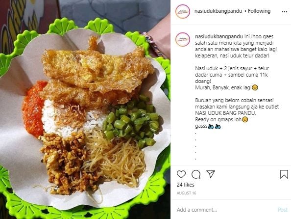 Endingnya Plot Twist, Konon Siwon Pernah Jajan Nasi Uduk Ini di Yogyakarta. (Instagram/@nasiudukbangpandu)