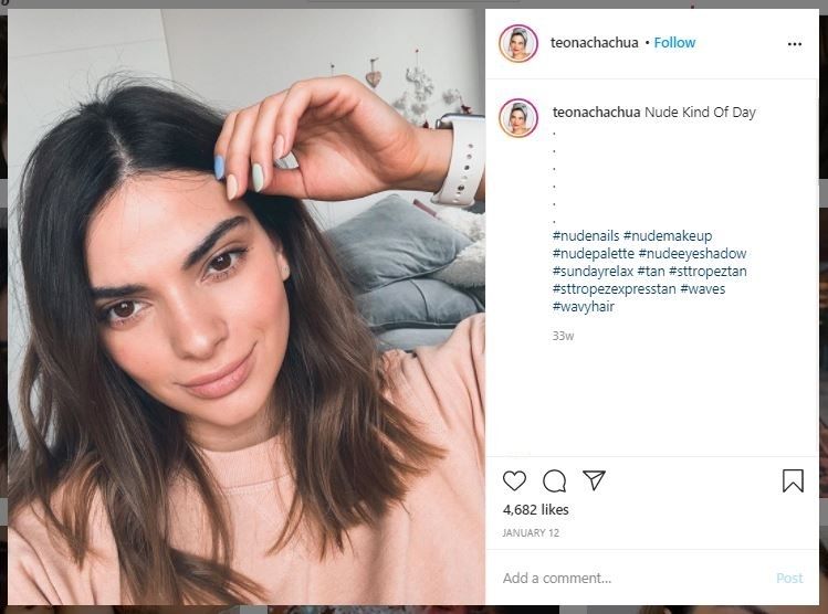 Beauty Blogger Mirip Kendall Jenner (instagram.com/teonachachua)