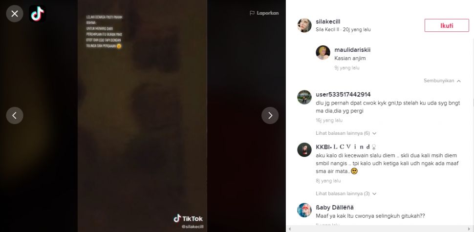 TikTok Viral,Wanita ini Marah dengan Seorang Pria (TikTok/@silakecill)