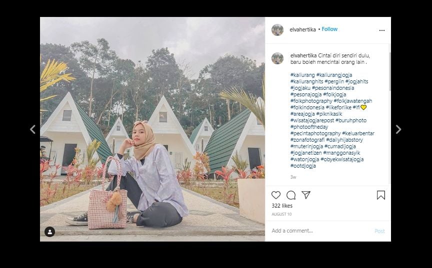 Instagenic! Glamping Berbentuk Segitiga di Yogyakarta Ini Diserbu Milenial. (Instagram/@elvahertika)