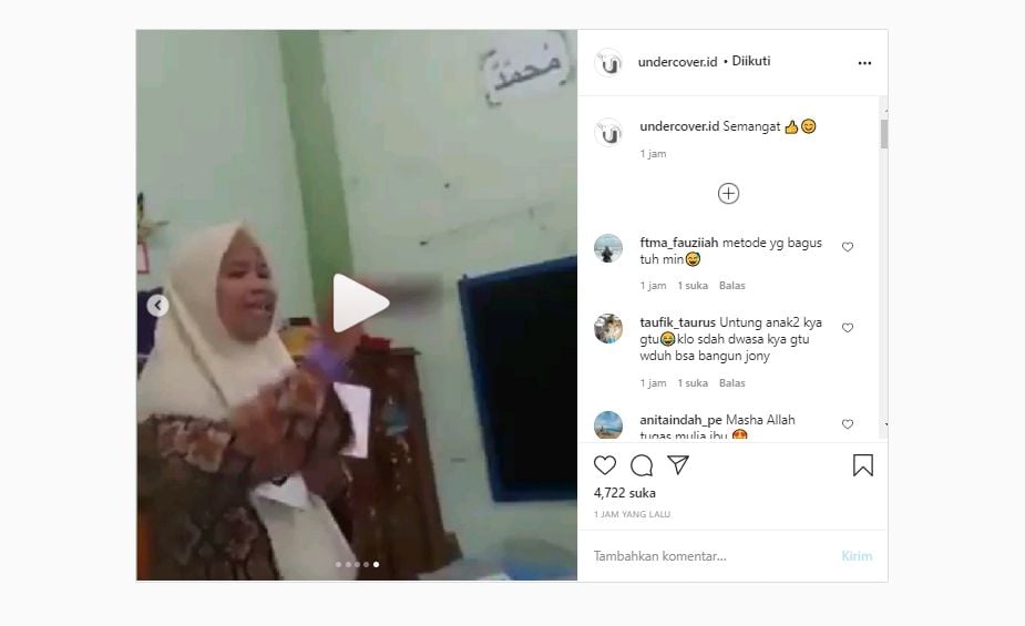 Viral Video Guru Heboh (Instagram/@undercover.id)