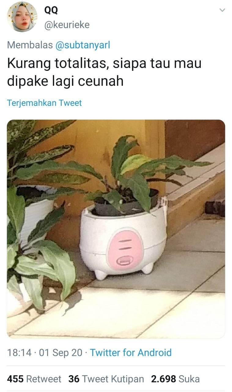 Barang absurd di rumah (Twitter)