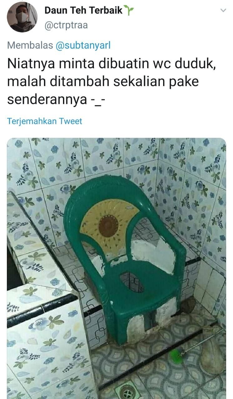 Barang absurd di rumah (Twitter)