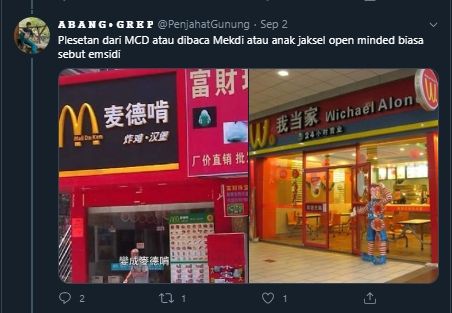 Dari Kafe Sampai Restoran, Kompilasi Brand KW di China Ini Bikin Ngakak. (Twitter/@penjahatgunung)