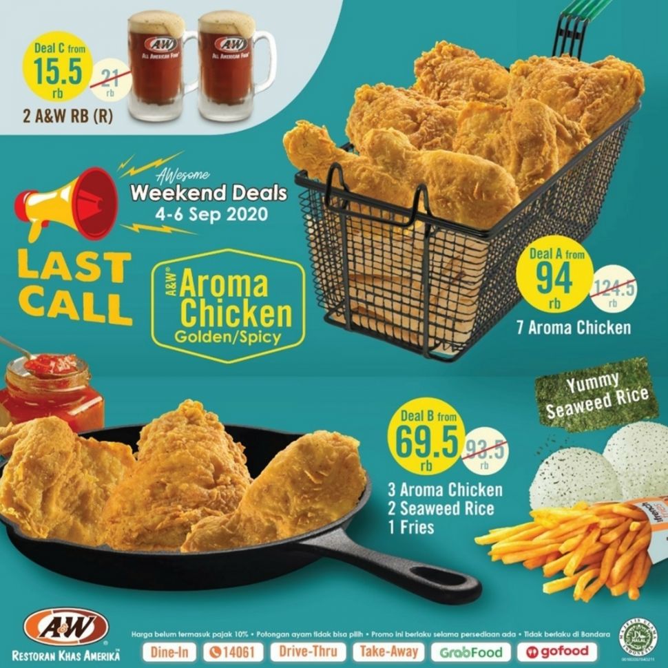 Promo fast food akhir pekan bulan September 2020. (Dok. Instagram)