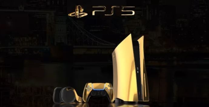 PS5 berlapis emas. (Truly Exquisite)