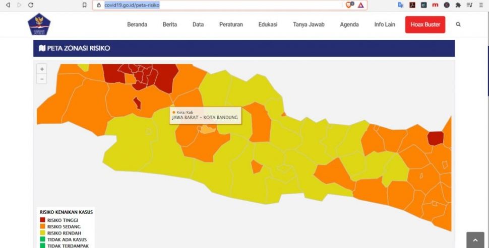Kota bandung zona apa
