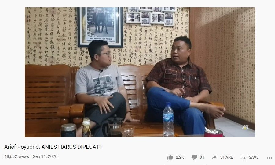 Arief Poyuono (YouTube / AgamaAkalTV)