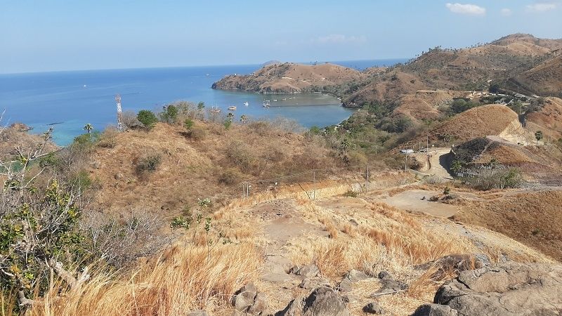 Pemandangan dari Bukit Cinta di Labuan Bajo. (Suara.com/Lilis Varwati)