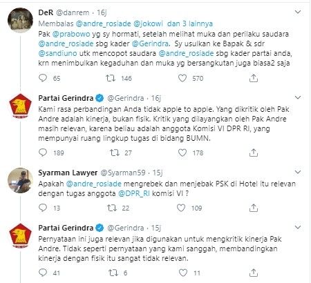 Gerindra bela Andre Rosiade soal usulan copot Ahok (Twitter/gerindra)