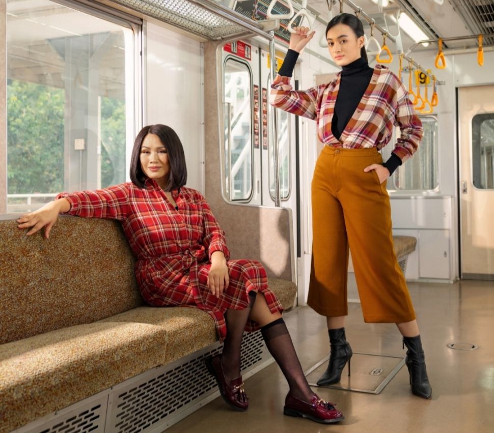 Gaya flannel para selebritis Tanah Air (Dok. Uniqlo Indonesia)