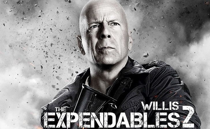 Bruce Willis di film The Expendables 2.