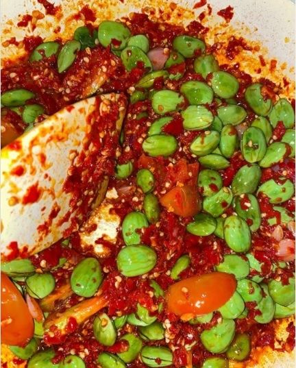 Sambal pete Anne Avantie. (Instagram/@dapurndesoanneavantie)