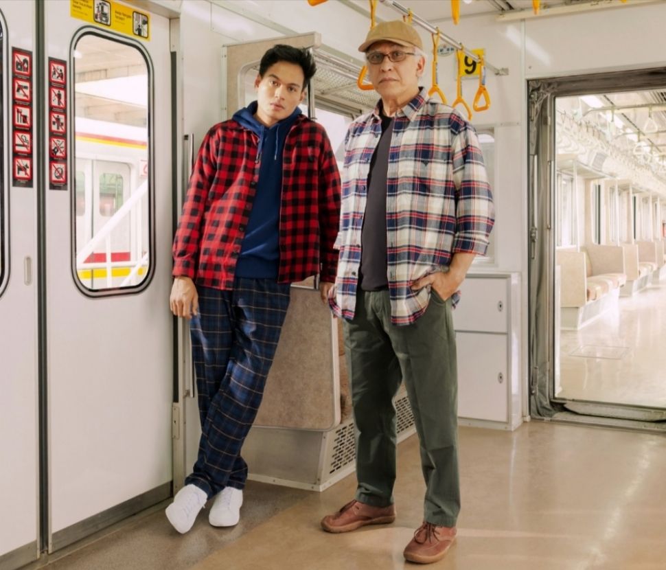 Gaya flannel para selebritis Tanah Air (Dok. Uniqlo Indonesia)