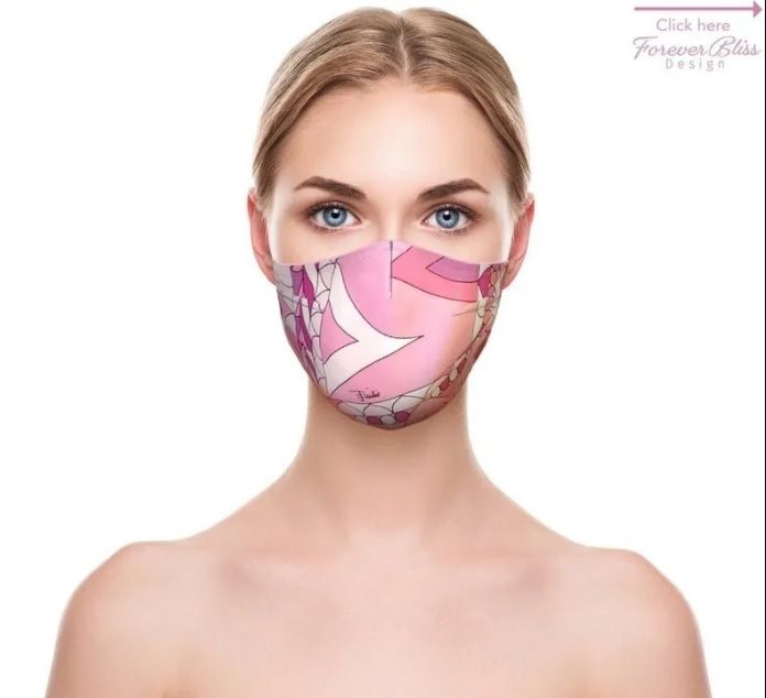 Masker Emilio Pucci. (Etsy)