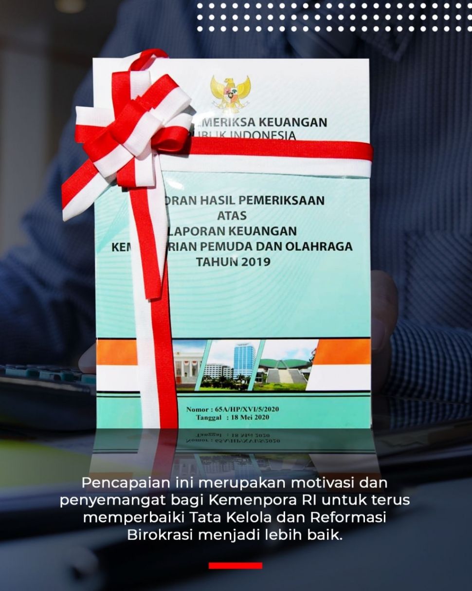 Kemenkeu Apresiasi Kemenpora Atas Capaian Wtp 2019 Dari Bpk Ri