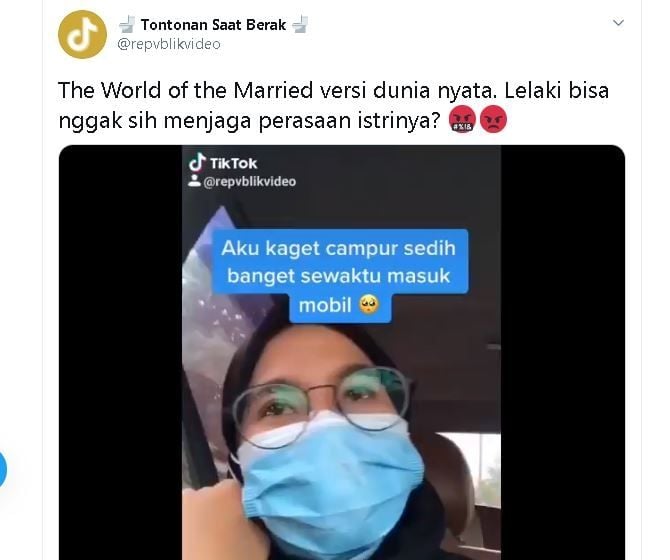 Tangkapan layar unggahan Twitter. (Twitter/@repvblikvideo)