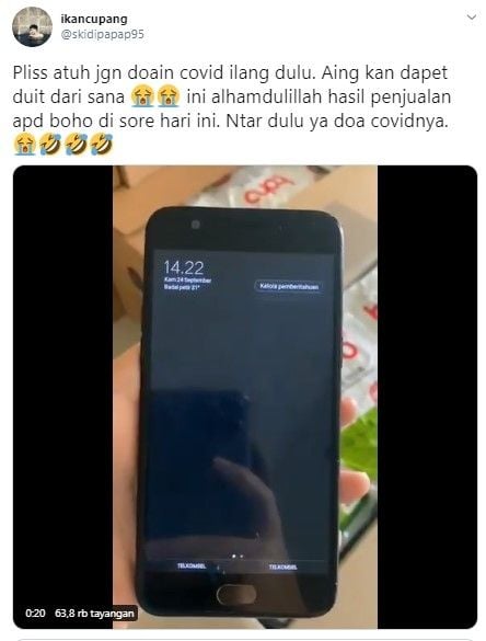 Warganet ini berdoa Covid-19 tak berakhir karena raup untung (IG/lambe_turah)