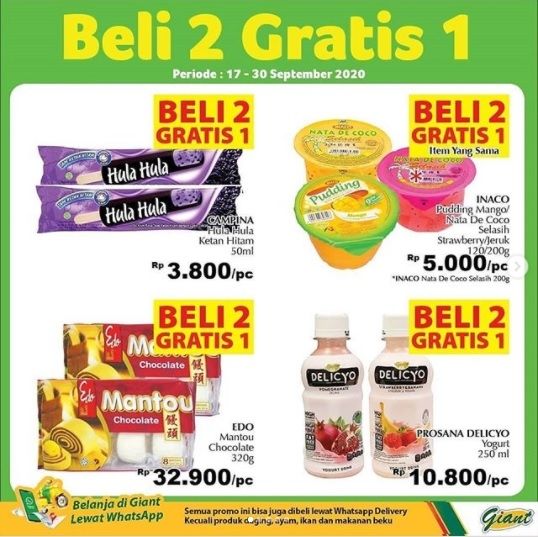 Promo akhir bulan di Giant. (Instagram/@giantindonesiaofficial)