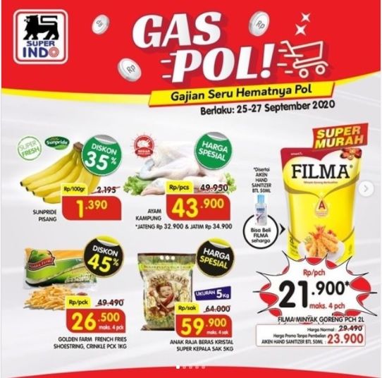 Promo akhir bulan di Super Indo. (Instagram/@infosuperindo)