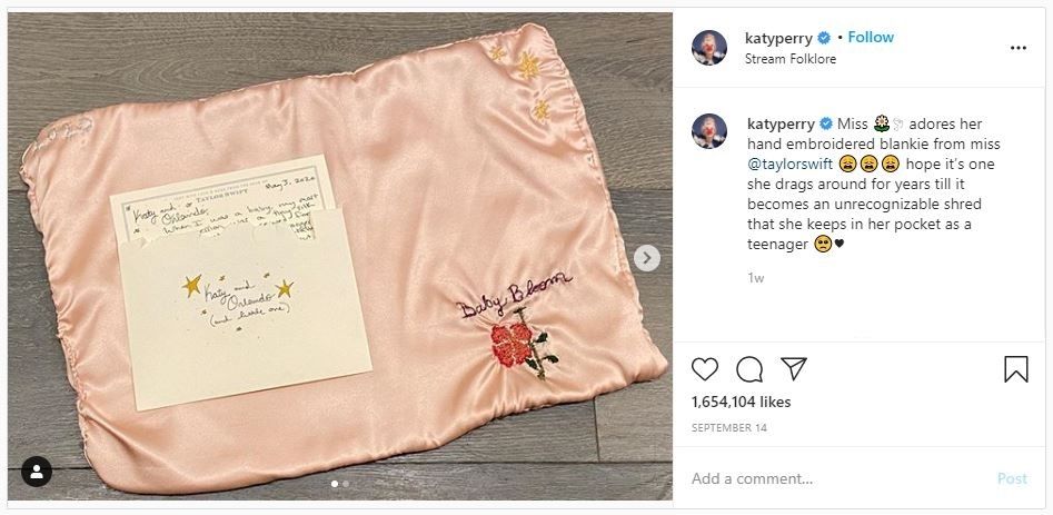 Kado Taylor Swift untuk Anak Gigi Hadid (instagram.com/mydreamgigi)