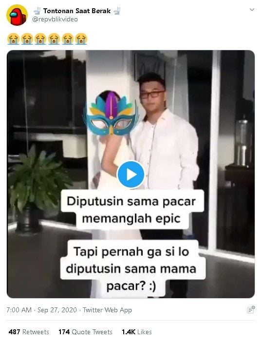 Curhatan viral putus cinta - (Twitter)