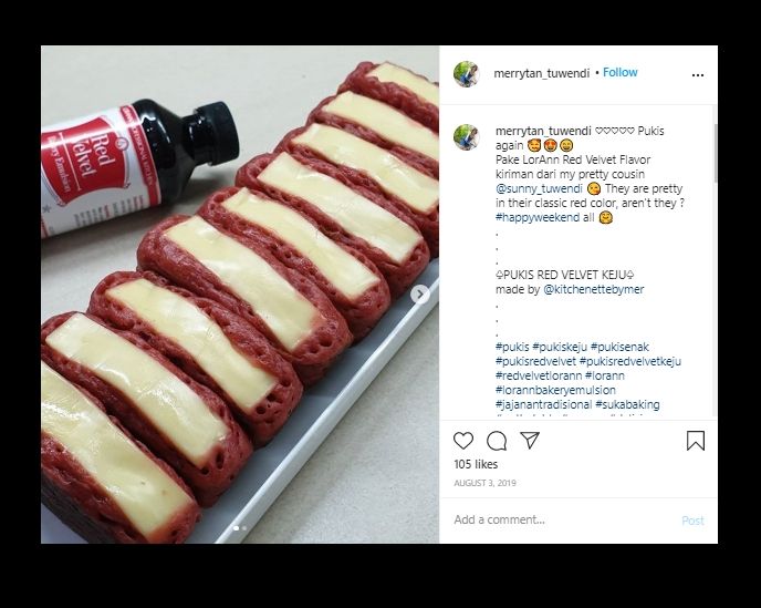 Dijamin Anti Gagal, Begini Cara Membuat Pukis Red Velvet Kekinian  di Rumah. (Instagram/@merrytan_tuwendi)