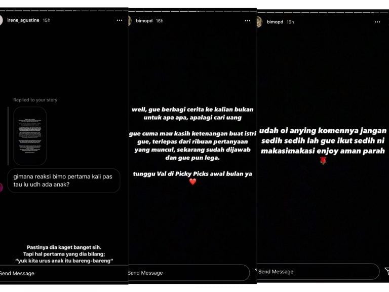 Ungkapan Irene Agustine istri dari Youtuber Bimo Picky Picks. [@irene_agustine / Instagram]