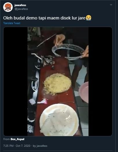 Ngakak! Niat Makan Mi Instan, Pas Diangkat Piringnya Malah Jadi Begini. (Twitter/@jawafess)