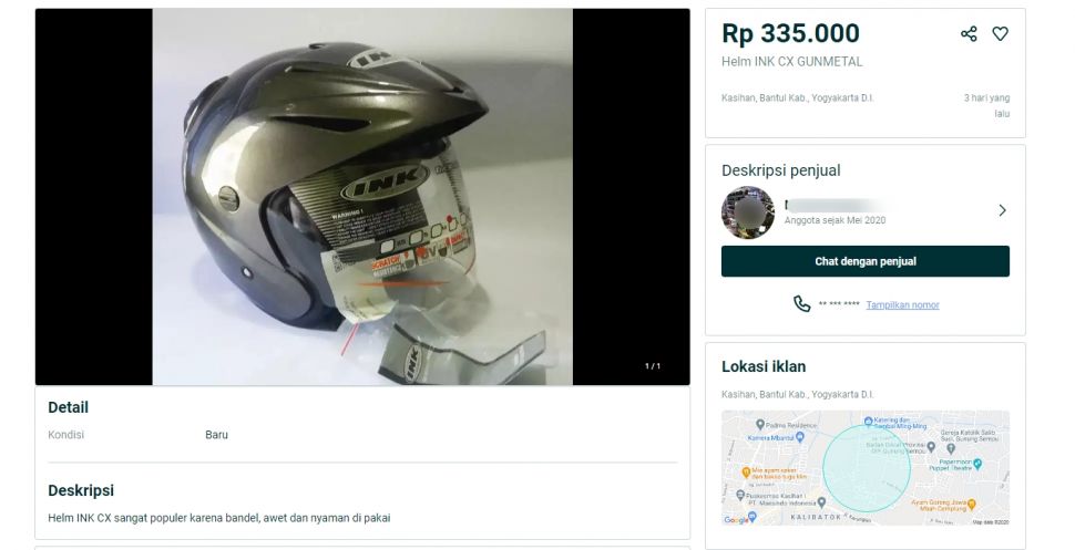 Helm sejuta umat. (olx.co.id)