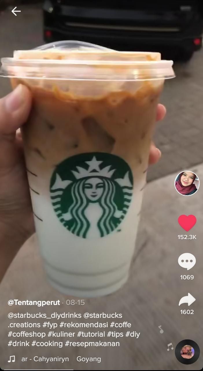 Racikan kopi Starbucks untuk penderita maag (Tiktok @tentangperut)