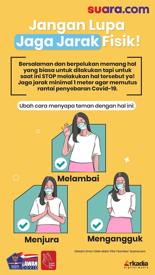 INFOGRAFIS: Jangan Lupa Jaga Jarak Fisik!