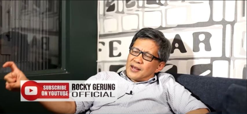 Rocky Gerung Sebut Omnibus Law Menyimpang dari Konstitusi (YouTube: Rocky Gerung Official).