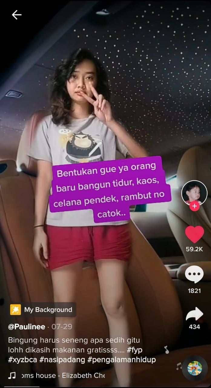 Beli nasi padang dikira gelandangan (TikTok @TyPauline)