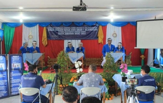 Pemilihan Ketua OSIS di SMA N Blahbatu Gianyar. (dok.Beritabali.com/ist) 