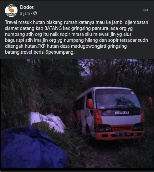 Viral Mobil Travel Kesasar Di Hutan Batang Sebabnya Picu Beragam Spekulasi