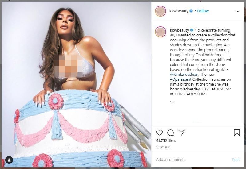 Kim Kardashian Rilis Makeup untuk Ultah ke-40 (instagram.com/kkwbeauty)