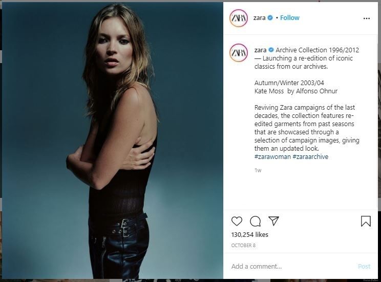 Zara Rilis Koleksi Lawas, Harganya Jutaan (instagram.com/zara)