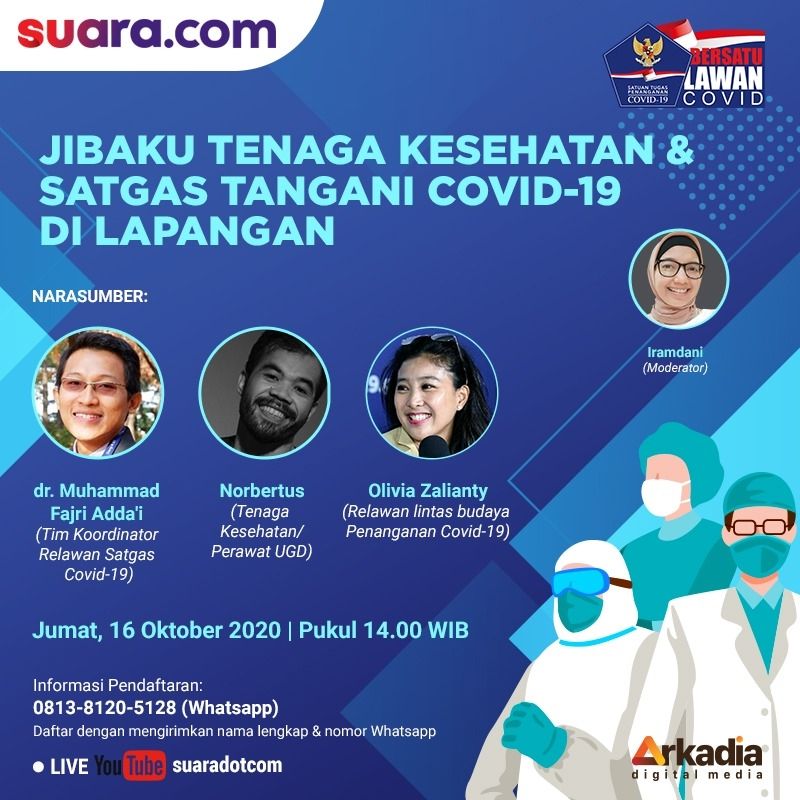 Poster Webinar soal penanganan COVID-19 [Suara.com]